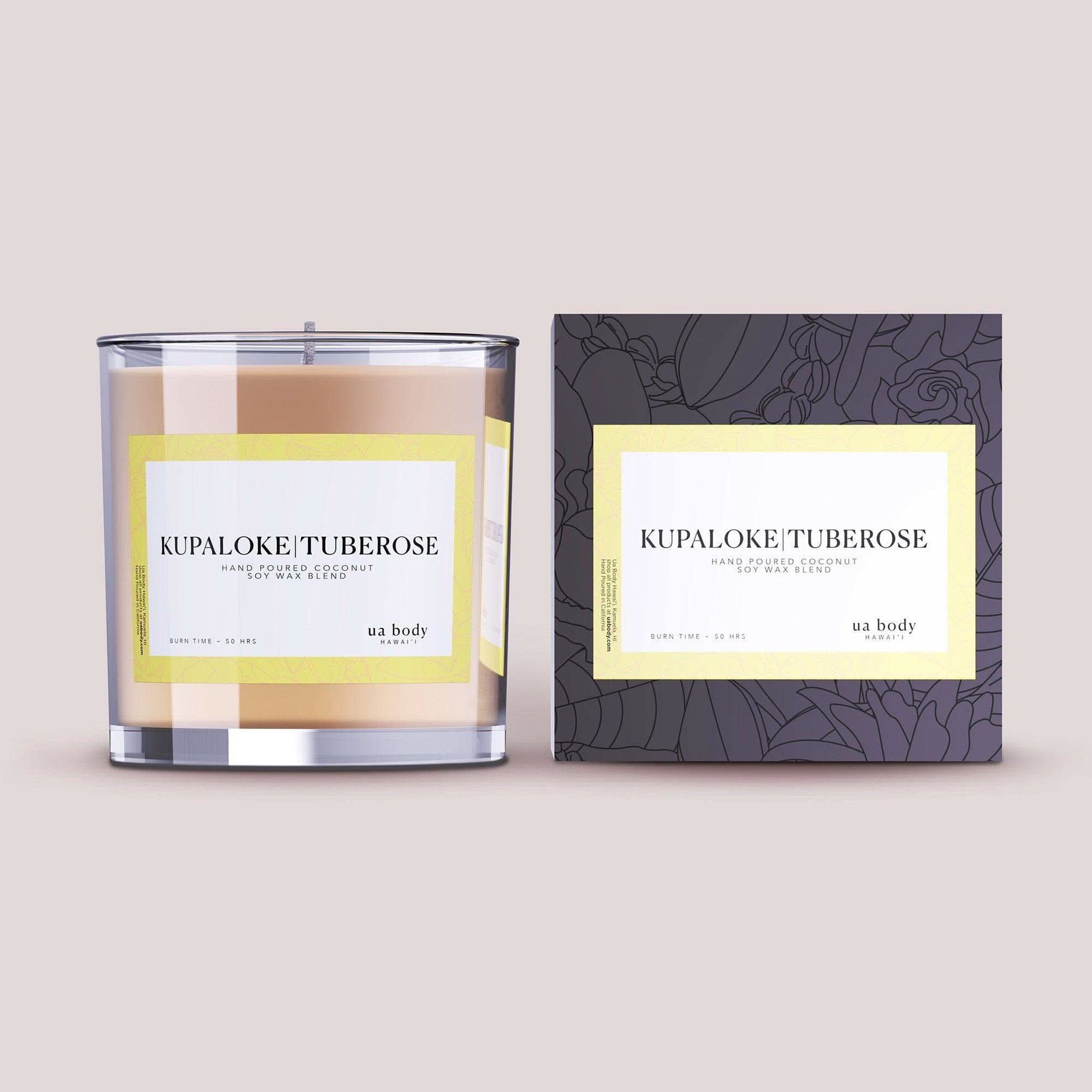 Ua Body | Hawaiian Skincare Kupaloke Tuberose Scented Candle - SwagglyLife Home & Fashion